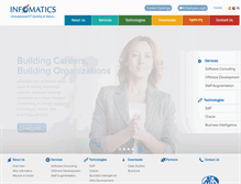 Tablet Screenshot of infomatinc.com